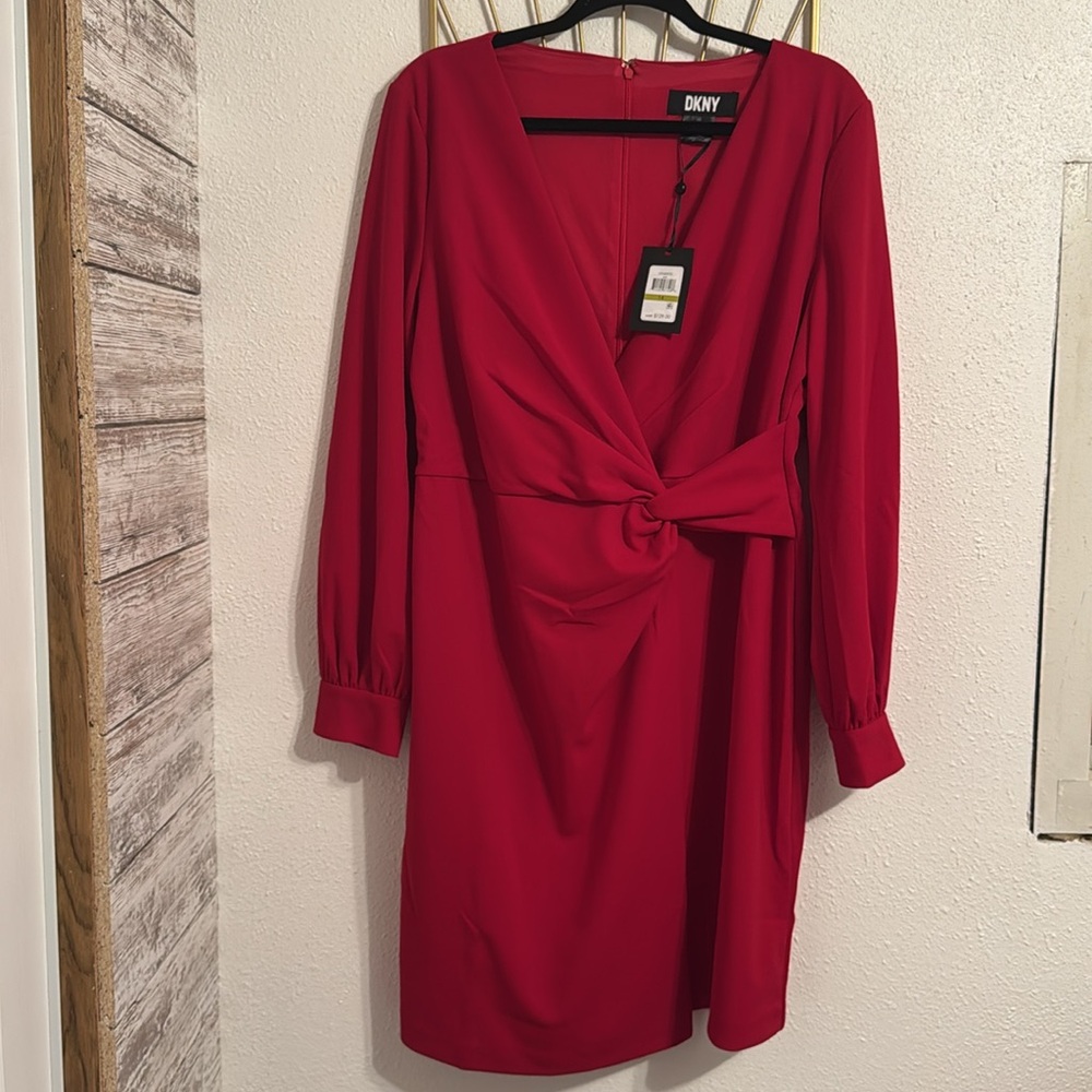 DKNY Elegant Red Dress